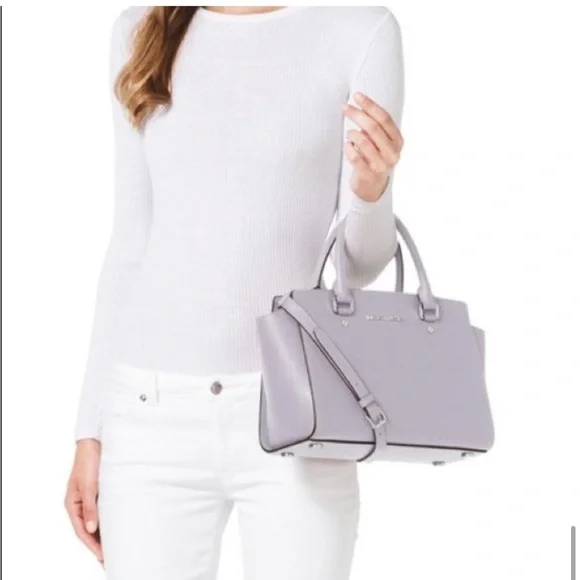 Michael Kors • Lilac Selma Saffiano Leather Spring / Summer Satchel